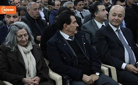  Hero Ibrahim Ahmed (L), Kosrat Rasul Ali (C) and Barham Salih (R) 