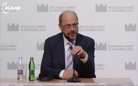 European Parliament Speaker Martin Shultz.