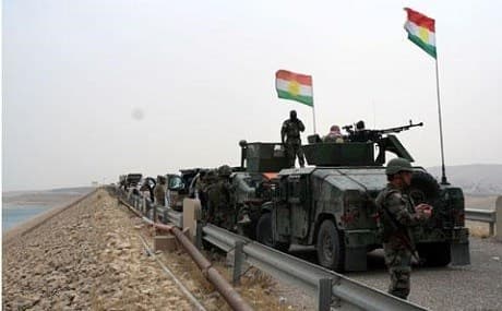Peshmerga forces near the Mosul dam. Photo: Rudaw/file