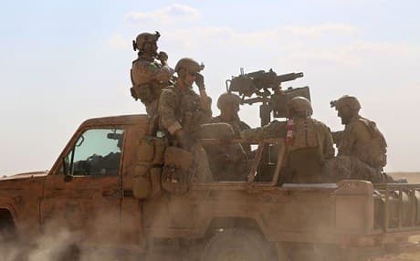 US special forces were photographed in northern Syria in May. Photo: Delil Souleiman/AFP