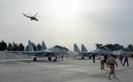 Russian aircraft based in Syria. AP file photo. 