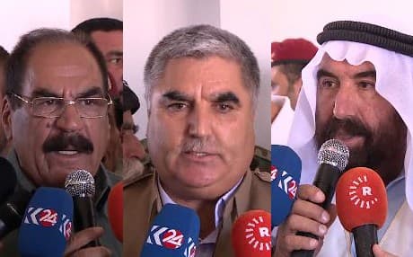 گەورە پیاوانی کوردانی ئێزدی لە مەزارگەی شەرفەددین لە بناری چیای شنگال کۆبوونەوە