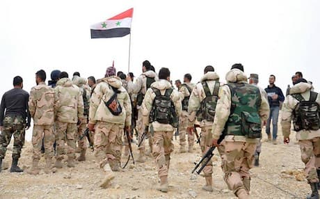 Syrian army troops. AP file photo