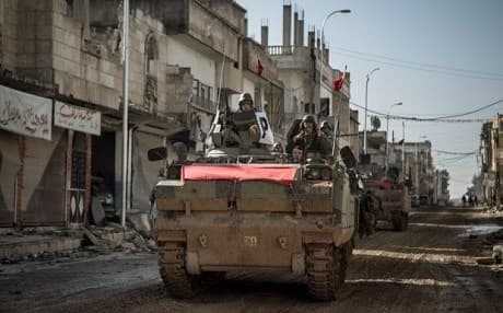 Turkish ground forces in Syria. AP file photo. 