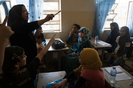 A classroom in Baghdad. The Iraqi government is refusing to recognize the education received by children in areas that were under ISIS control. Photo: UNHCR