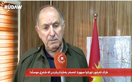 Arif Taifour, commander of the Peshmerga forces on Khazir front. 