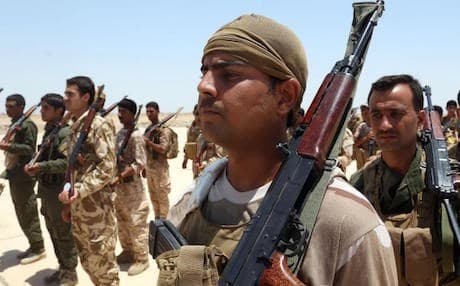 Sunni tribal volunteers in Iraq. AP file photo