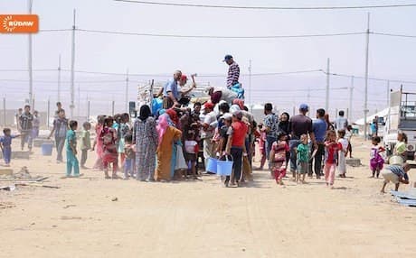 Internally Displaced Persons (IDPs) at the Debaga camp, Kurdistan Region. 