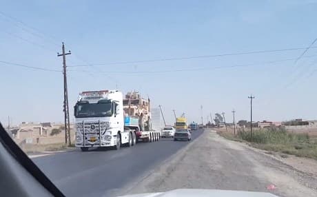 Iraqi Security Forces have arrived at the Khazir front, north of Mosul. Photo: AP video