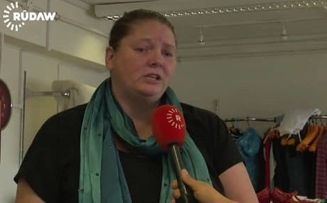 Rachel Miller says she has rescued nine Yezidi women and girls. Photo: Rudaw video