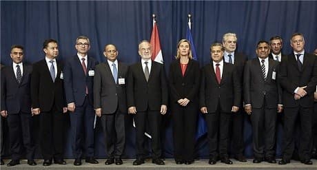 Representatives from the EU, Baghdad and Erbil attended a meeting of the Cooperation Council under the EU-Iraq Partnership and Cooperation Agreement in Brussels on Tuesday. Photo: KRG Department of Foreign Relations