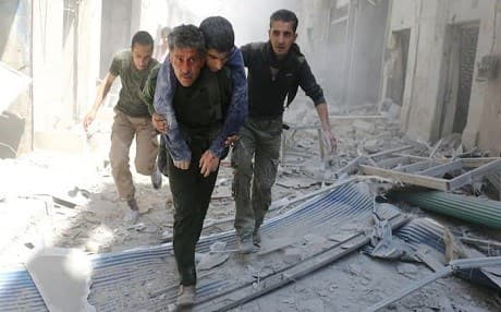 Rebel-held eastern Aleppo has suffered heavy bombardment. Photo: AFP