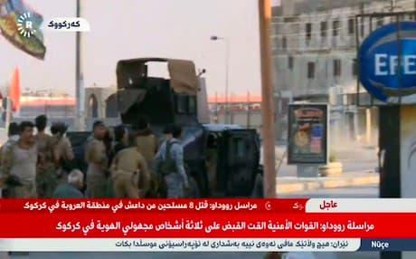 An estimated 35 to 42 militants might have been involved in today's attack. Photo: Rudaw TV