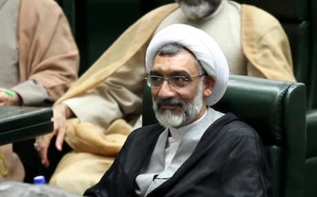 Iranian justice minister Mostafa Pourmohammadi. AP file photo.