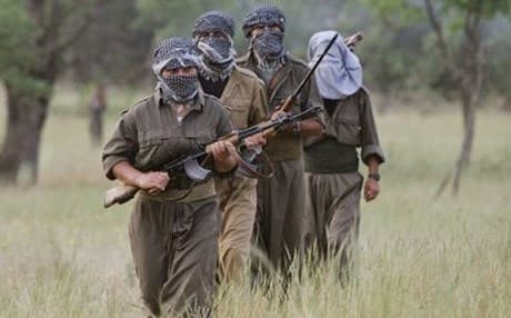 Kurdistan Workers’ Party (PKK) fighters at a training base in the Kurdistan Region. Photo: AFP