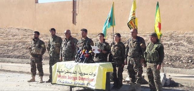 SDF commanders announced the launch of operation to liberate Raqqa. Photo: YPG