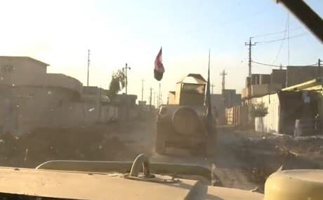 Iraqi forces in Intisar, Mosul. Photo: Rudaw video