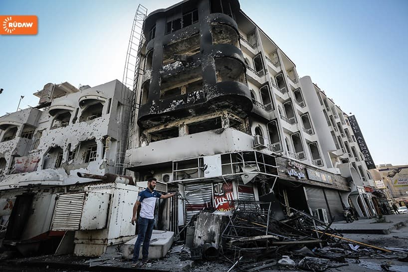 Some of the aftermath from the intense clashes that took place in Kirkuk last month. Photo: Sartip Othman