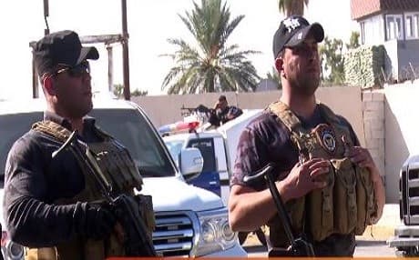 Two members of Kirkuk security forces in Kirkuk. Photo: Rudaw