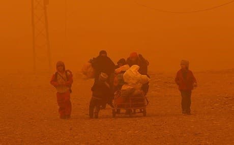 VIDEO: weather conditions have improved on Sunday in Mosul. 