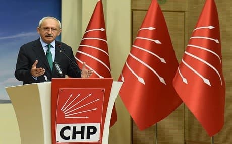 CHP leader Kemal Kilicdaroglu holding a press conference at the party headquarters in Ankara. Photo: AFP