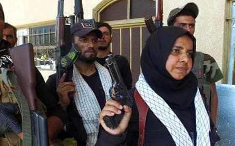 Wahida Mohamed, a Sunni woman commander of Hashd al-Shaabi’s special operation unit. Photo: Wahida Mohamed/Facebook