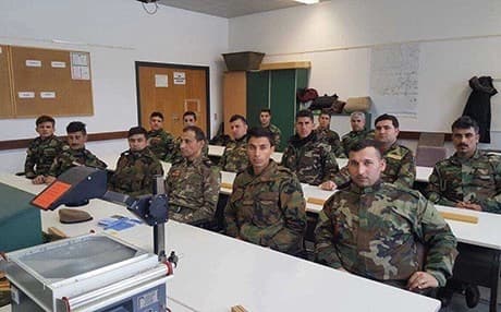 Peshmerga soldiers at Ordensburg Sonthofen, military compound in Germany. Photo: Rudaw