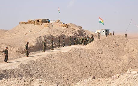 A military base of the Kurdistan Freedom Party (PAK) in southern Kirkuk. Photo: Rudaw