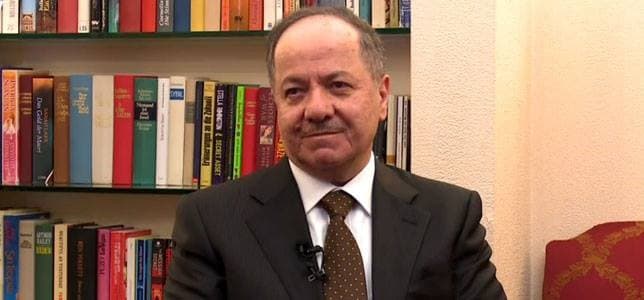 Masoud Barzani, president of the Kurdistan Region. Photo from Rudaw video