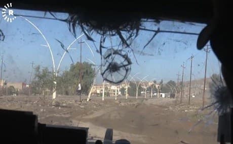 Rashidiya, seen here earlier this week, was one of the last neighbourhoods in east Mosul to be retaken from ISIS. Photo: Rudaw video