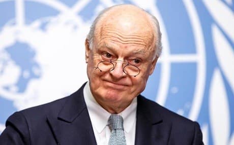 UN Special Envoy for Syria Staffan de Mistura. Photo: AP/file