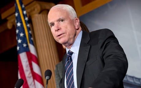 US Republican Senator for Arizona John McCain. Photo: AP/file