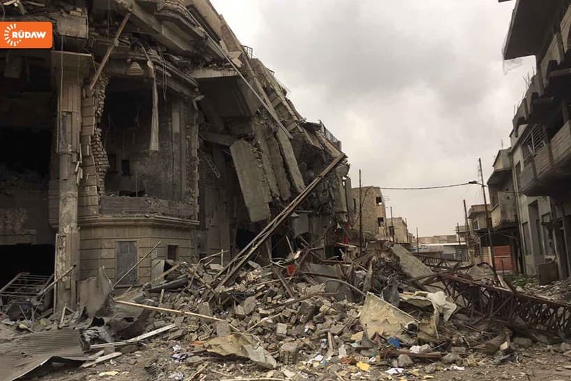 Near the governate building in western Mosul in February 2017. Photo: Ahmed Omer | Rudaw