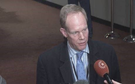 The UK ambassador to the UN and President of the Security Council Mathew Rycroft. Photo: Rudaw video