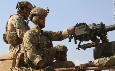 US special forces, pictured in May 2016, are working with the SDF and Kurdish forces in northern Syria. Photo: Delil Souleiman/AFP