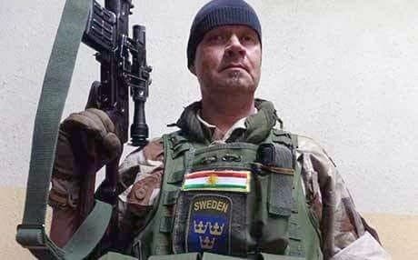 Swedish volunteer named as Tony by the Swedish media. He is said to have fought against the ISIS group in Iraq alongside the Kurdish Peshmerga. Photo: Private photo as published by the Swedish Aftonbladet 