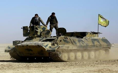 SDF forces near Raqqa. Photo: AFP