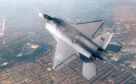 An artist's rendering of its planned fifth-generation TF-X fighter jet. Photo: TAI