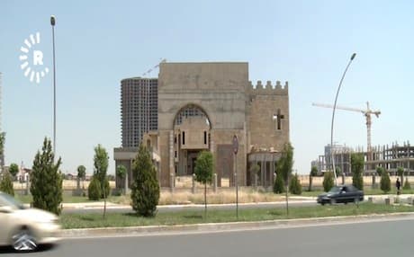 A church under construction in Erbil, Kurdistan Region. Photo: Rudaw
