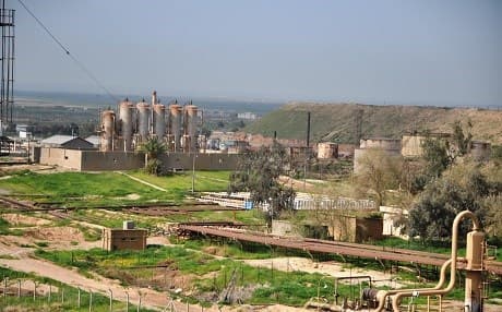 An oil installation in the oil-rich city of Kirkuk, claimed both by Baghdad and Erbil. File photo: Rudaw