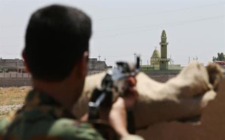 A member of the Kurdish security near the multi-ethnic town of Khurmatu. File photo: Rudaw