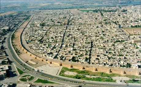This undated photo shows the walls surrounding Old Raqqa. Photo: MWNF