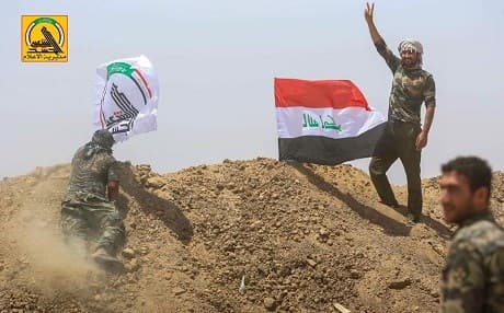 Hashd al-Shaabi forces west of Mosul. Photo: PMU War Media Team