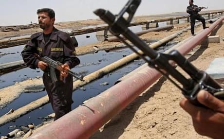Iraqi officials say that in 2013 the Kirkuk- Ceyhan pipeline has been attacked more than 50 times. Photo: AP