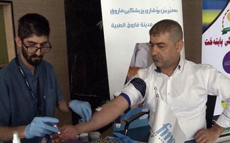 لە سلێمانی پشکنین بۆ بەشداربووانی ئەنتیتۆباکۆ ئەنجامدرا