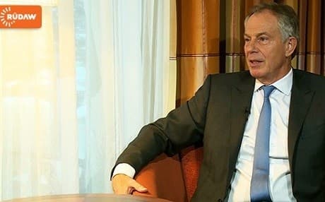 Former UK Prime Minister Tony Blair. Photo: Rudaw 