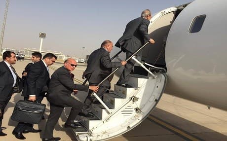 The Kurdistani delegation in this August 14, 2017 photo are seen as they leave Erbil for Baghdad on a multi-day visit to discuss the independence referendum with Iraq and foreign missions. Photo: Rudaw