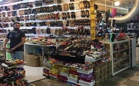 Langa Bazaar in Erbil has second-hand goods, wares, and even shoes. Photo by author