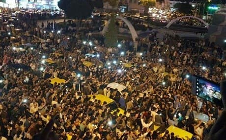 Reported thousands of Kurds in Iran celebrated the success of their neighbour’s independence referendum. Photo: PDKI