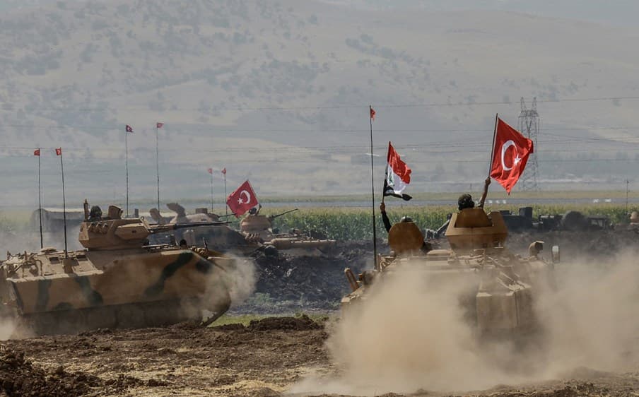 Turkish and Iraqi forces conducting military drills near the Kurdistan Region border last week. Photo: AFP